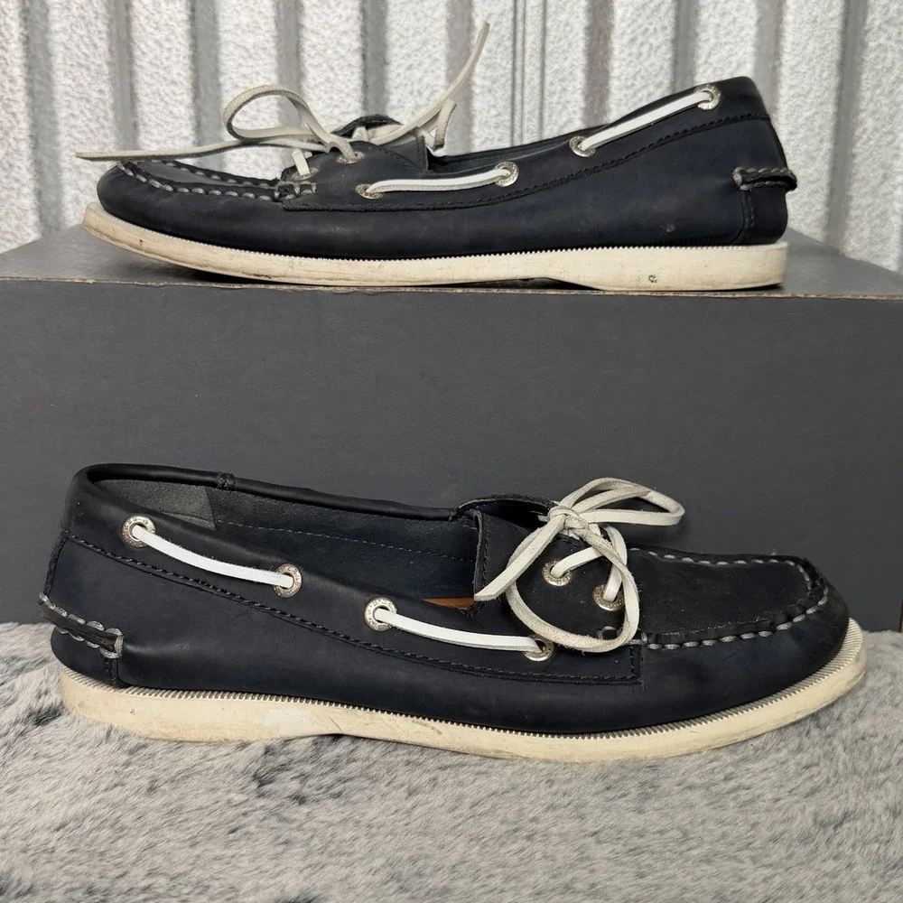 GH Bass Sailor Womens Shoes Size 7.5 M Boat Shoes Steel Navy Blue